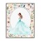Stupell Industries Blue Princess with Pearl Border Framed Giclee, design by Christine Simpson Art
